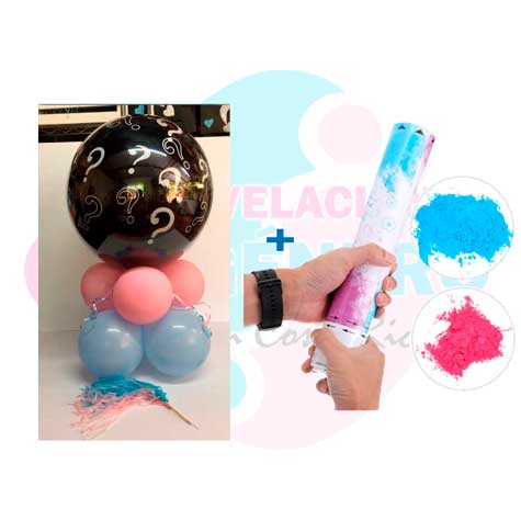 Gender Reveal Confetti Balloon Set/ Set De Globo De Confeti Para Revelar El  Género Del Bebé 